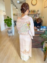 サロンドアンジェ&nbsp;〈訪問着〉着付け・ヘア・メイク・レンタル全部一式☆