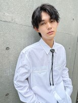 オグジュアリー 表参道(aux.) スーツ短髪ツーブロック束感モテる黒髪シークレットパーマ流行