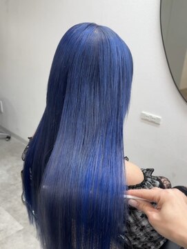 ドットハリス(.Hallis) ハイトーンカラー/ネイビーブルー/髪質改善