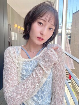 シオ ヘアー デザイン(Sio. hair design) タイトにくびれるボブスタイル