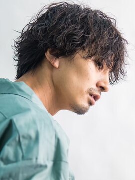 ネオリーブ ジューク 日吉店(Neolive JuQ) “センターパート　マッシュウルフ　ニュアンスパーマ”