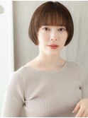 ぱっつん前髪顔周りレイヤーマッシュルームヘアY浦和30代40代