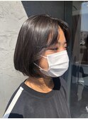 韓国風タンバルモリ艶感髪質改善/顎ラインボブ