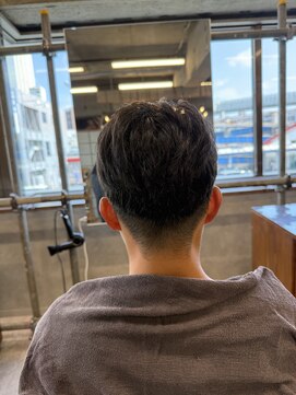 タメ(tame-) サーフカール/フェザーパーマ/ブルーブラック【都賀/メンズ】