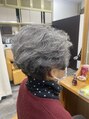 サロンドエー(SALON DE A)&nbsp;ミセスのショートヘア。パーマコースです。襟足はスッキリ