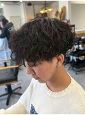 宇都宮メンズカットメンズパーマツイストスパイラルパーマ眉毛