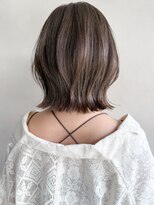 リヤン 表参道(lyann) イメチェンピンクベージュ前髪イヤリングカラーa