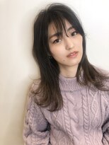 アールヘア ナチュラルアンドオーガニックサロン&nbsp;ストレートレイヤーボブ【オーガニックシダーアッシュカラー】