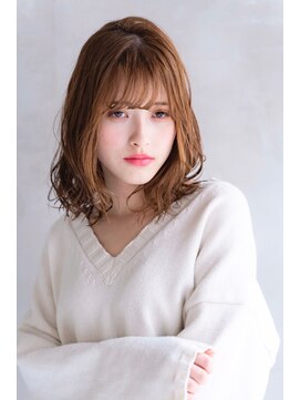 シエナ 渋谷(Siena) siena　ウォームオレンジブラウンｘ愛されミディ