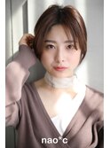 【生駒/nao*c】大人かわいい丸みシルエットハンサムショート