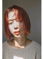 ヘアーアンドアトリエ マール(Hair&Atelier Marl)&nbsp;【Marl】bob×オレンジ
