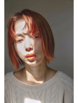 ヘアーアンドアトリエ マール(Hair&Atelier Marl) 【Marl】bob×オレンジ