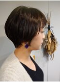 美シルエット大人くびれショート◆暗髪カラー【uiicumedaSachi】