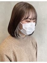 《デザインカラー  》インナーカラー　切りっぱなし　ミニボブ☆