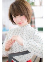 ミック ヘアアンドメイク アップ 駒込店(miq Hair&Make up)&nbsp;重軽MIX☆オリーブカラー小顔くせ毛風ウルフボブc1