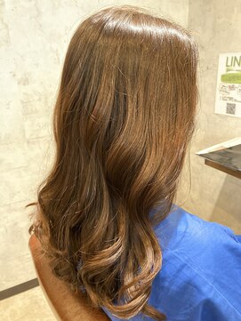 エスト(est) 【新宿×est】ウェーブロング　秋色オレンジブラウン