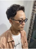 東京バーバー日本橋ビジネスマンショートアップバングスタイル