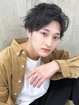 シスタ(SISTA) 【SiSTA】田中黒髪センターパート韓国マッシュかきあげバング