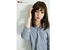 4回目以降の方【人気NO2】デザインカット＋カラー＋トリメ白髪染可￥9350