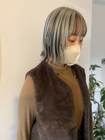 キコエル 三軒茶屋(kikoeru)&nbsp;大人可愛いボブとコントラストで見せるアンブレラカラー