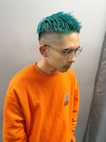 ジオラマ(DIORAMA)&nbsp;メンズ / ベリーショート / ターコイズ / グリーン / 刈り上げ