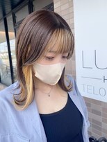 ルンルン(LUNRUN) インナーカラー♪イエロー