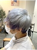 星川指名ホワイトシルバー ペールラベンダー　メンズハイトーン