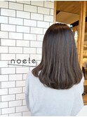 レイヤーロング×オリーブグレーベージュ