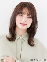 アーサス ヘアー サローネ 柏店(Ursus hair salone by HEADLIGHT) グレーベージュ×フルバング×くびれ×レイヤーロング