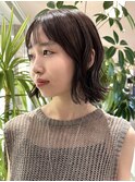 切りっぱなしボブ/コテ巻きアレンジ/簡単スタイリング