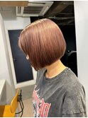 ボブ ピンクベージュ