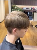 マッシュ×ミルクティーベージュ(ブリーチ2回)