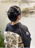 お着物でお食事にお出かけヘアセット
