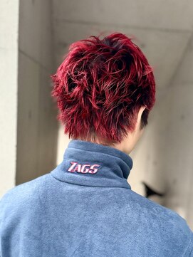 シャロン(SHARON) 【SHARON】メンズショート×レッドカラー