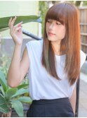 +animo吉川美南+フェイスフレーミング×ぱっつん前髪美髪ロングR