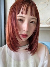 《色ムラのないカラー施術が人気》根本から毛先まで、均一の色味で360°どこから見ても綺麗な色味に[熊本]