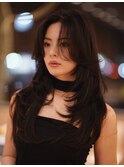 レイヤーカット 韓国ヘア 小顔レイヤー