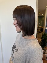 ラグ バイ シゲルカットクラブ 神田久志本店(lag)&nbsp;顔まわりレイヤー×ヘイリーボブ