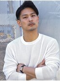 大人 外国人風 アップバング ツーブロックショート メンズ A0407