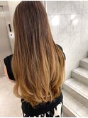 ロングデジタルパーマ髪質改善デザイン
