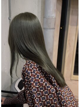 アリー 原宿 表参道(ALLY) オリーブグレージュ「ブリーチなし」