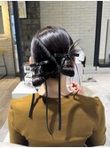 ツインカチモリヘア/結婚式ヘアアレンジ