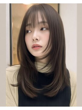 hum 立川【ハム】髪質改善・酸性ストレート・縮毛矯正 ココアベージュ/オリーブグレー/小顔/黒髪[立川/髪質改善]