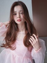 アンジェリカ JR奈良駅前店(ANGELICA) ANGELICA オレンジブラウン 韓国風ゆる巻き 大人かわいい