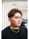 スパイキーショート×テーパーフェード