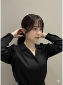 小顔に見える顔まわりカット×レイヤー