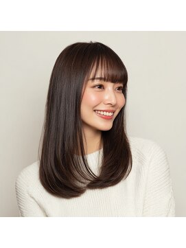 バイエイト(X８) 美髪レイヤーカット/顔まわりレイヤー/ストレートロングレイヤー