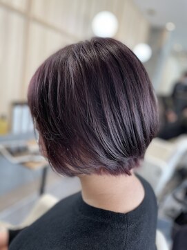 互感 近岡店 ラベンダー×ボブ