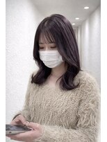 アミュー(Amyu)&nbsp;ブリーチ1回～2回で作る色落ち可愛いラベンダーカラー