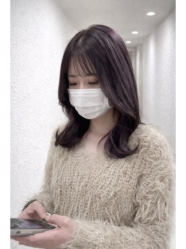 アミュー(Amyu) ブリーチ1回～2回で作る色落ち可愛いラベンダーカラー